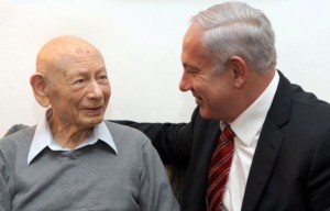 Ben-Zion and Benjamin Netanyahu (photo: GPO)