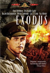 Paul Newman on Exodus DVD cover