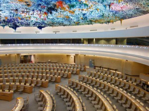 The Human Rights and Alliance of Civilizations Room, used by the United Nations Human Rights Council. (by: BriYYZ)