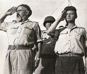 IDF Generals Yitzhak Sadeh and Yigal Alon