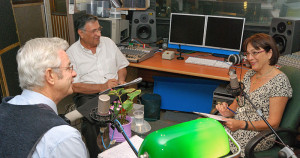 David Essing, Avi Yaffe and Dr. Bianca Rosenberg-Hagen at IsraCast Studios (©IsraCast)