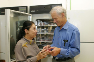 Professors Amos Panet and Zichria Zakay-Rones at the Lab