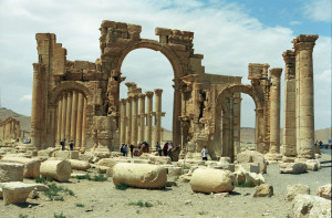 Ruins of Palmyra in the ancient city of Tadmor