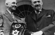 Harry S. Truman and Chaim Weizmann, May 25, 1948
