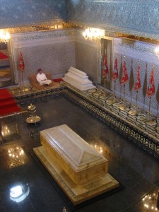 Mohammed V's tomb inside his mausoleum at Rabat (Photo: Rux-ReadyForTomorrow)