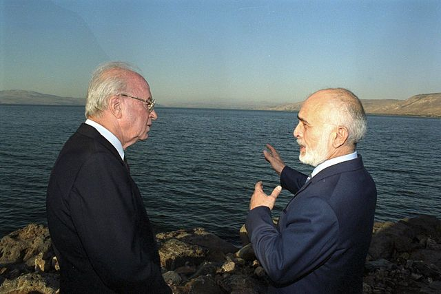 PM Yitzhak Rabin and King Hussein of Jordan (photo credit: Flickr - Government Press Office)