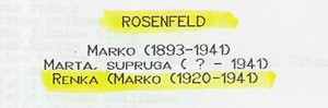 document #4 - death of Renka Rosenfeld 