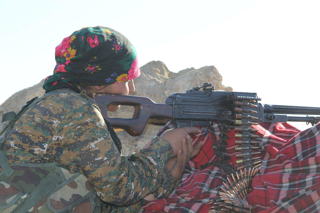 Kurdish fighter in Mosul, March 2016. Photo by Kurdishstruggle, CC BY-SA 2.0