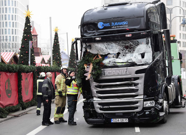 Hijacked truck that crashed into Berlin crowd of Christmas shoppers