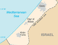 PALESTINIANS DEMAND NEW GAZA STRIP BORDER