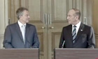 BLAIR BACKS OLMERT