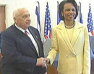 RICE TALKS PEACE IN JERUSALEM